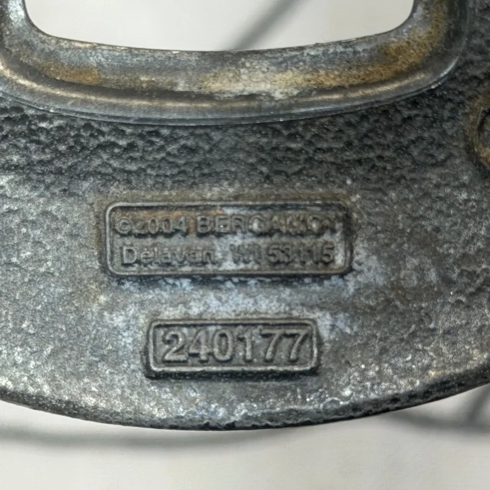 Bergamot Belt Buckle OS Silver Got Cerveza Bottle Opener Vintage 2004 J-259